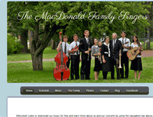 Tablet Screenshot of macdonaldfamilysingers.com